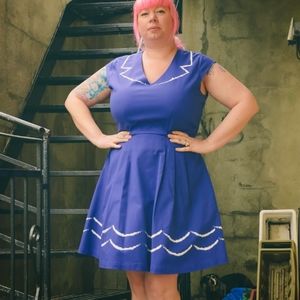 Béa and dot iconic drawn dress 1x modcloth